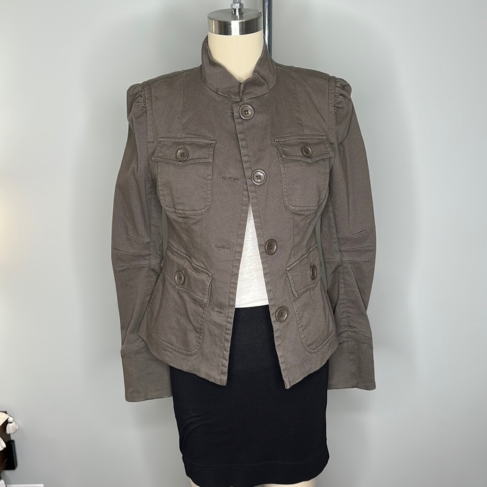 Kenna T - Military style blazer - Size XS - Olive Green